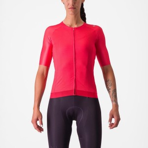 Camisa Castelli AERO PRO 7.0 W Feminino Vermelhas | BJQSO8540