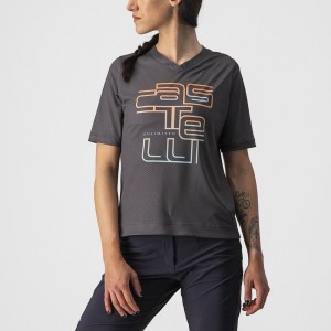 Camisa Castelli TRAIL TECH W TEE Feminino Cinzentas Escuro | CEIDZ8507