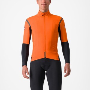 Casacos Castelli GABBA RoS 2 Masculino Vermelhas Laranja Cinzentas Escuro | XVJFT1308