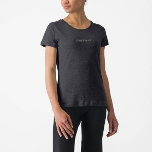 Casual Castelli CASTELLI CLASSICO W TEE Feminino Pretas | ZFRCB8964