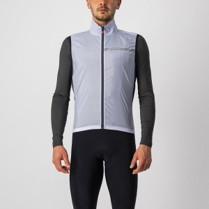 Colete Castelli SQUADRA STRETCH Masculino Prateadas Cinzentas Cinzentas Escuro | ZFANS7541