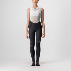 Leggings Castelli SORPASSO RoS W Feminino Pretas Prateadas | DVWZQ9230