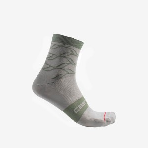 Meias Castelli CLIMBER'S 3.0 12 CM Feminino Cinzentas | XGRZV8276