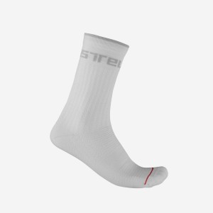 Meias Castelli DISTANZA 20 Masculino Branco | YIJBP0854