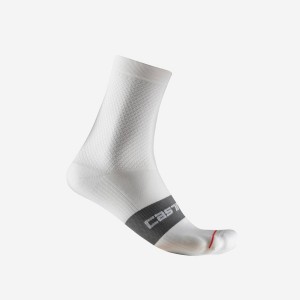 Meias Castelli ESPRESSO W 12 Feminino Branco | EOXGB1908