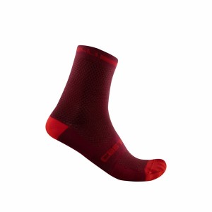 Meias Castelli SUPERLEGGERA T 12 Masculino Bordeaux | PBKTQ2198