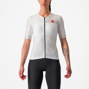 Ternos Castelli FREE SPEED 2 W RACE TOP Feminino Branco Pretas | HQGMF5791