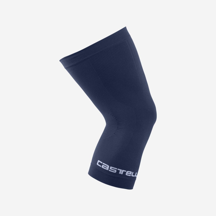 Aquecedor De Pernas Castelli PRO SEAMLESS KNEE WARMER Feminino Azuis | OJXUR0146