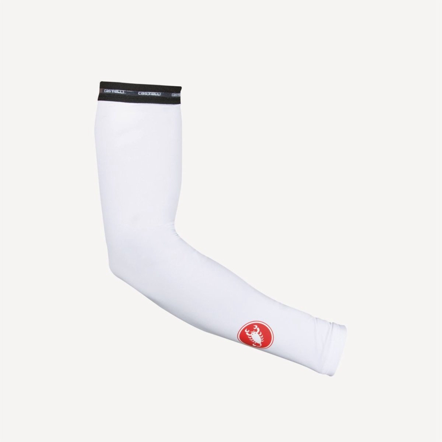 Arm Warmer Castelli UPF 50 + LIGHT ARM SLEEVES Feminino Branco | OIMVL3928