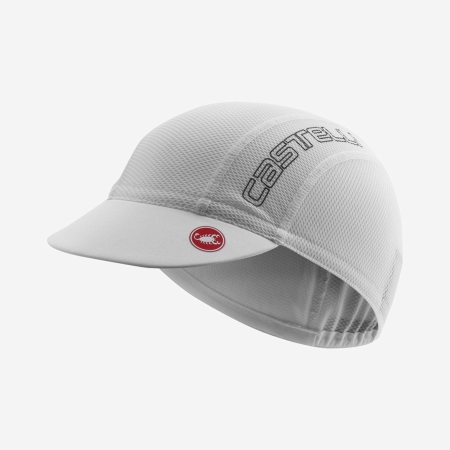 Boné Castelli A/C 2 CYCLING Masculino Branco Cinzentas | BMJYO6014