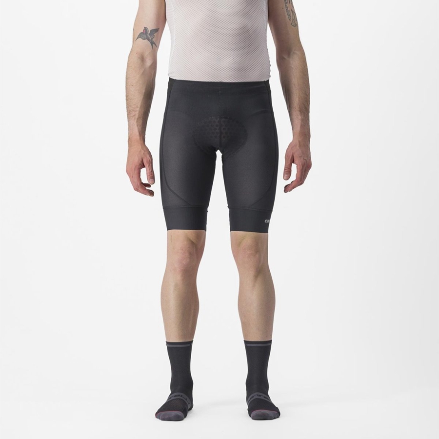 Calção Castelli TRAIL LINER Masculino Pretas | VJDAR2538