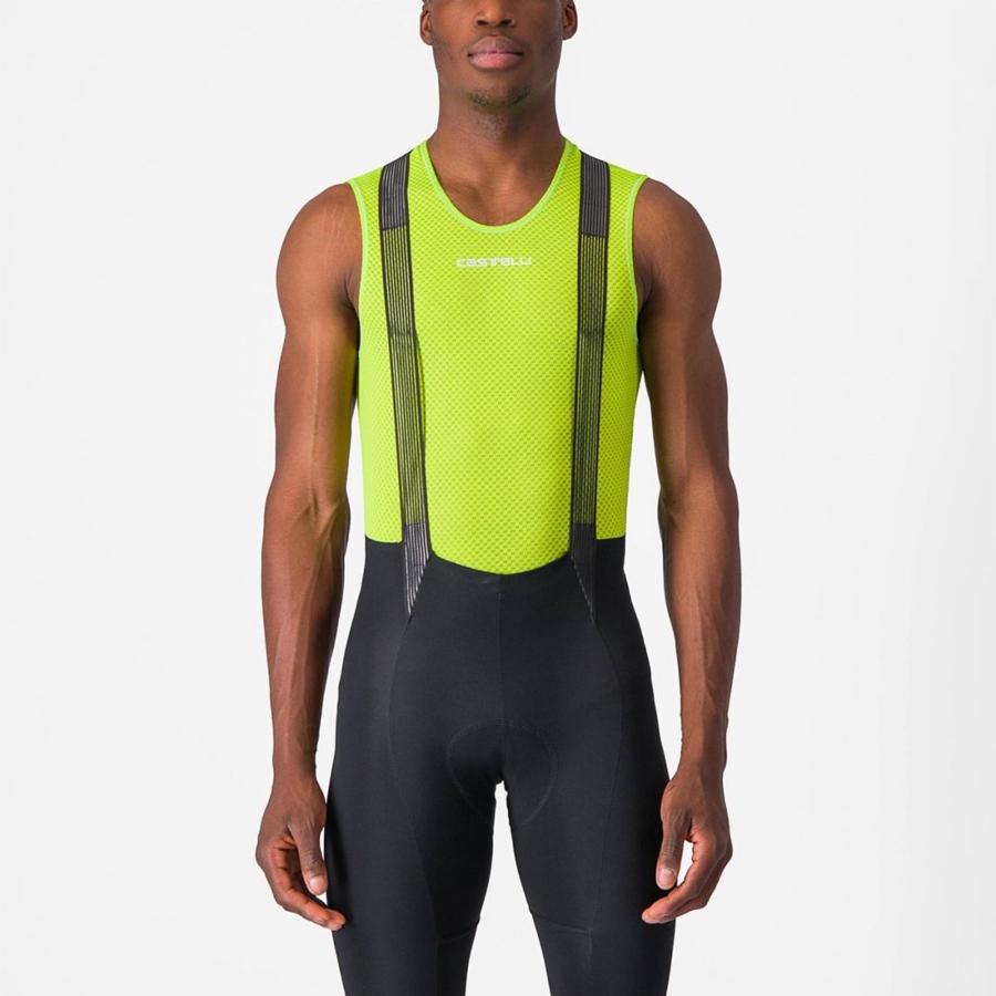 Camada Base Castelli PRO MESH 2.0 SLEEVELESS Masculino Luz Verdes | LHZSN5186