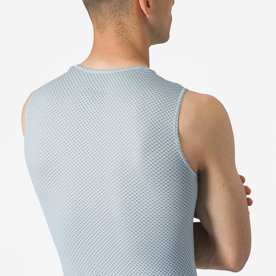 Camada Base Castelli PRO MESH 2.0 SLEEVELESS Masculino Azuis | ZHKEQ5281