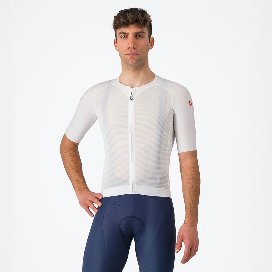 Camisa Castelli AERO RACE 7.0 Masculino Branco | HECQU1530