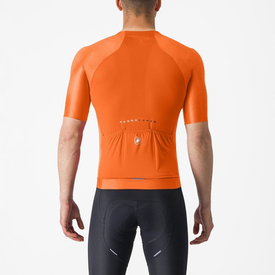 Camisa Castelli AERO RACE 7.0 Masculino Laranja | UZEOI3457