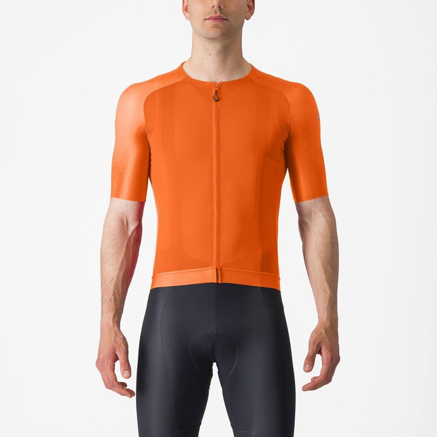 Camisa Castelli AERO RACE 7.0 Masculino Laranja | UZEOI3457