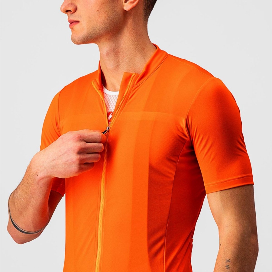 Camisa Castelli CLASSIFICA Masculino Laranja | IXEMU5307