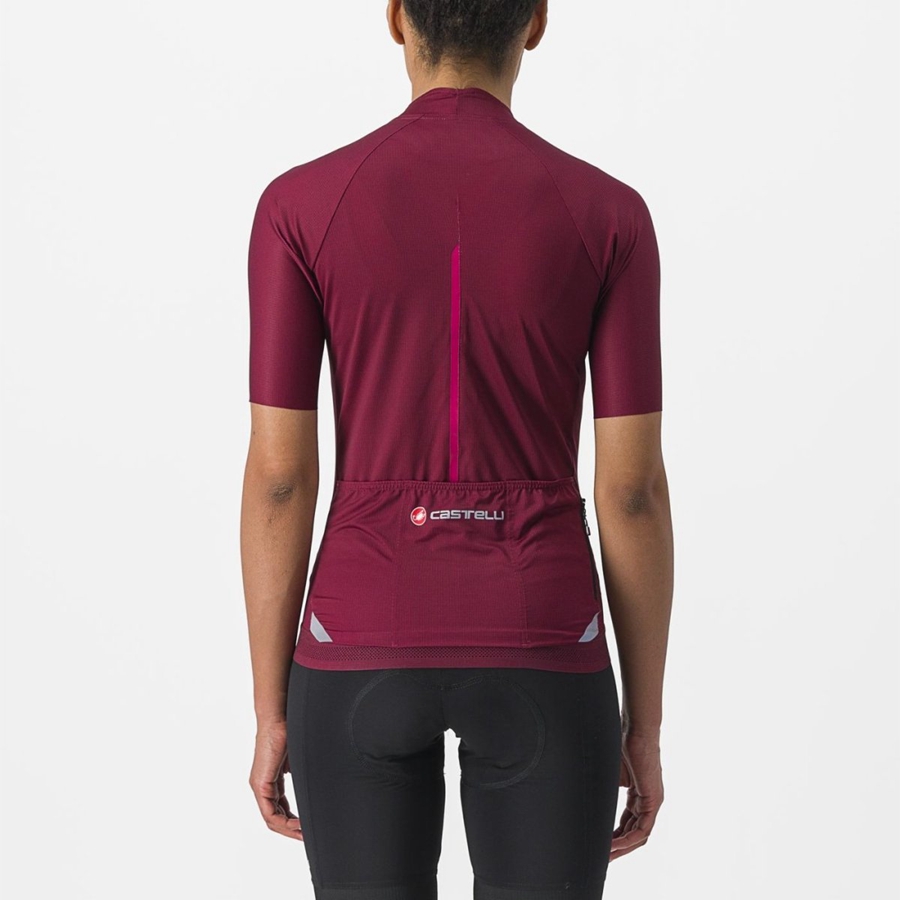 Camisa Castelli ENDURANCE W Feminino Bordeaux | UAFBV2741