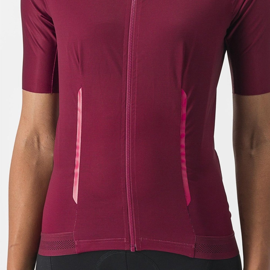 Camisa Castelli ENDURANCE W Feminino Bordeaux | UAFBV2741