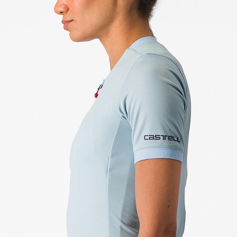 Camisa Castelli LIBERA Feminino Azuis | ODRBU1958