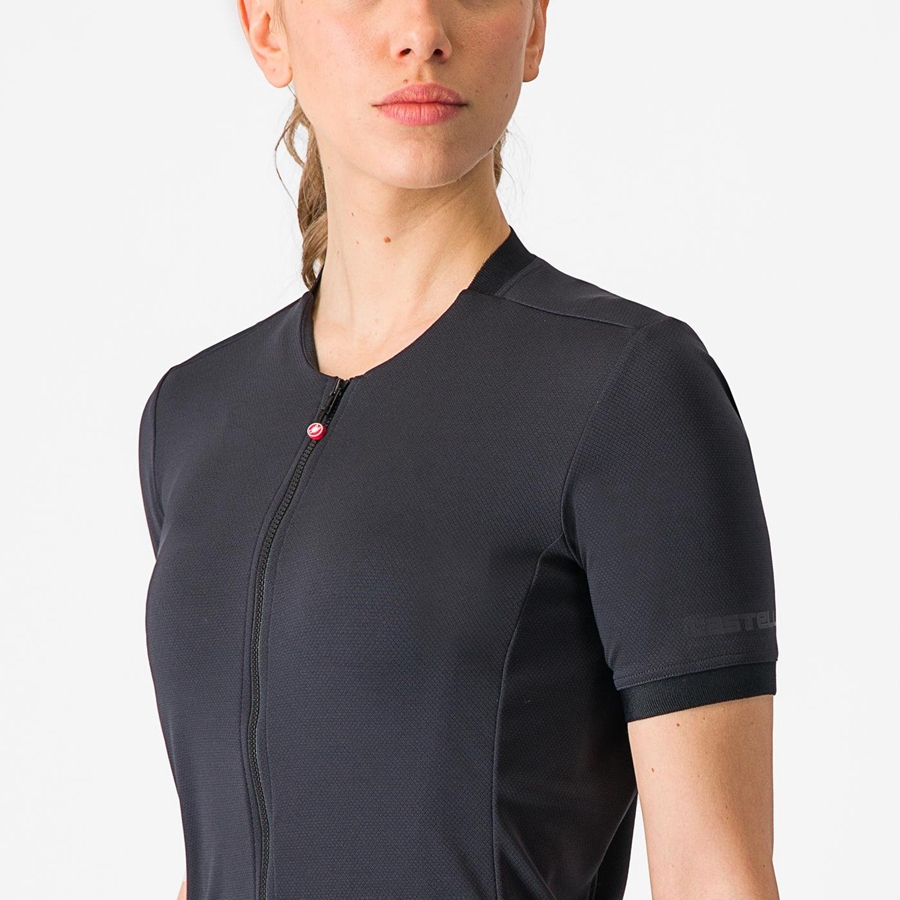 Camisa Castelli LIBERA Feminino Pretas | DYCIQ7568