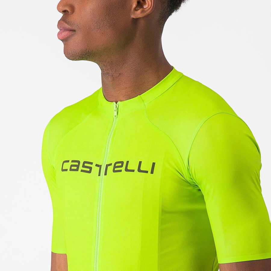 Camisa Castelli PROLOGO LITE Masculino Luz Verdes Verdes Escuro | ASTLJ3208