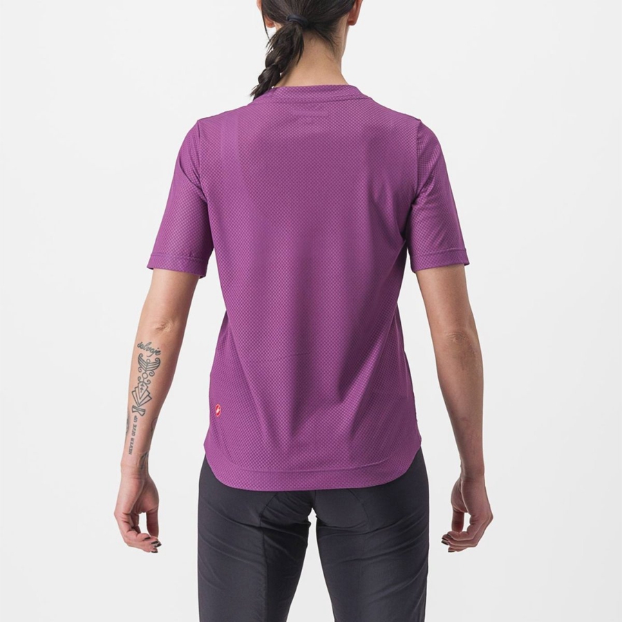 Camisa Castelli TRAIL TECH 2 W TEE Feminino Roxo | NRULF3047