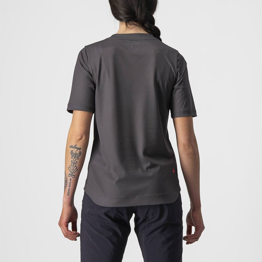 Camisa Castelli TRAIL TECH W TEE Feminino Cinzentas Escuro | CEIDZ8507