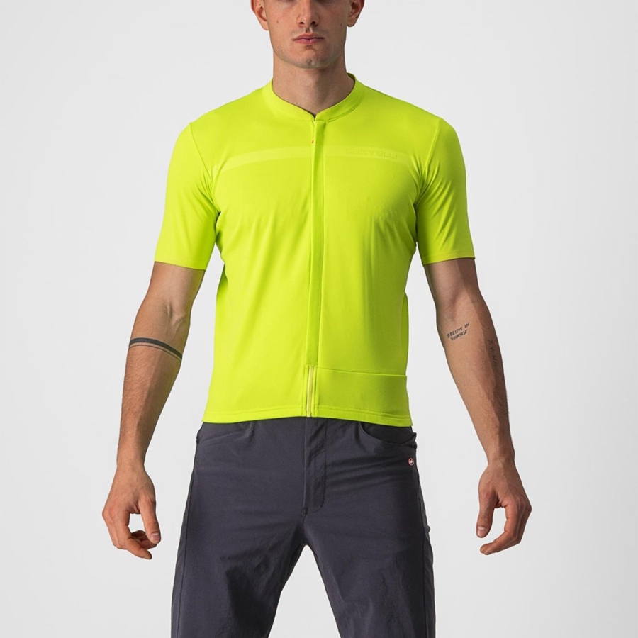 Camisa Castelli UNLIMITED ALLROAD Masculino Luz Verdes | NXCER6270