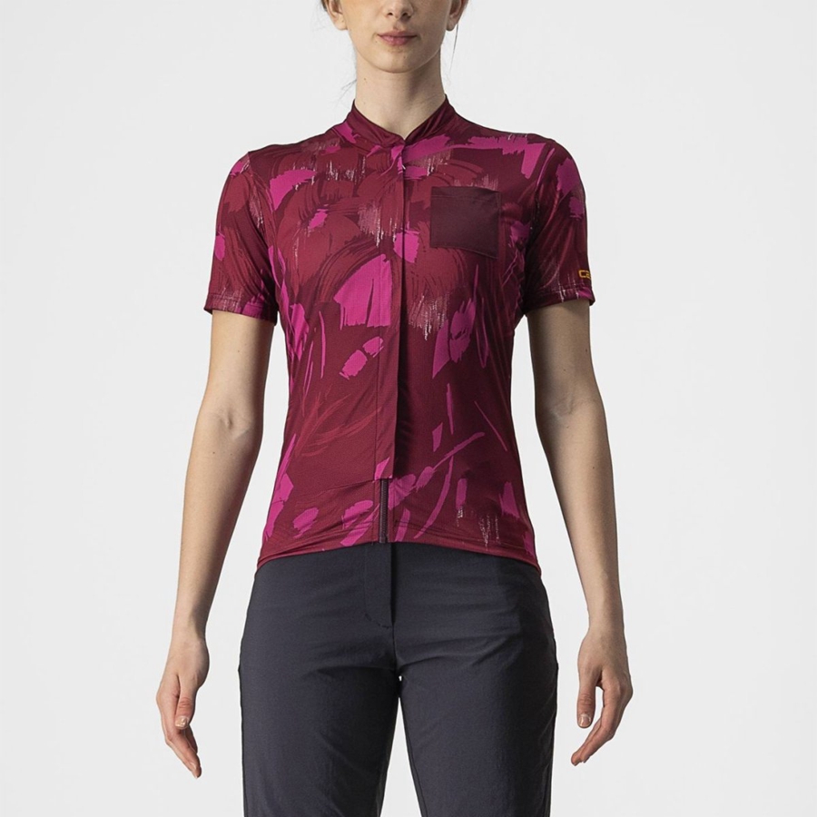 Camisa Castelli UNLTD SENTIERO Feminino Vermelhas | ZVKOT7842