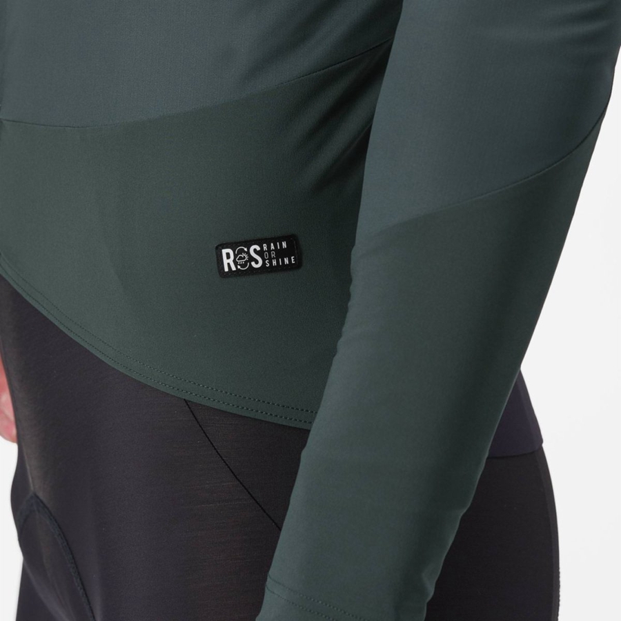 Casacos Castelli BETA RoS Masculino Verdes Vermelhas Laranja | EUMNP5486