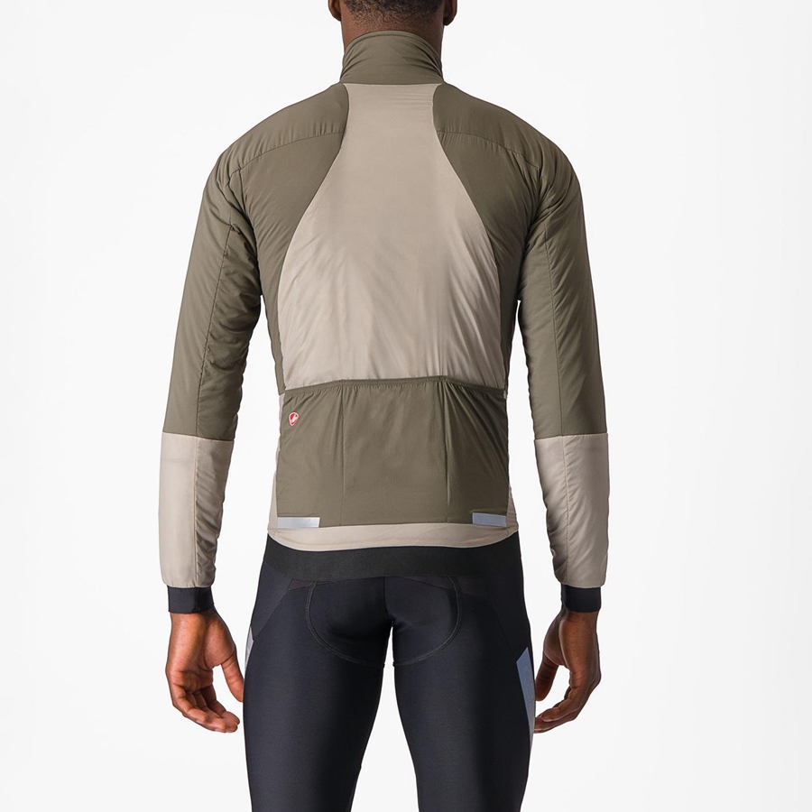 Casacos Castelli FLY THERMAL Masculino Verdes | YZBDG7286