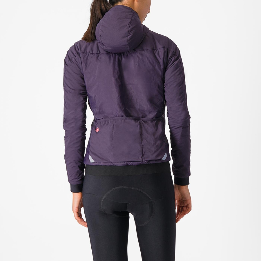 Casacos Castelli FLY THERMAL W Feminino Roxo | IXJGV2091