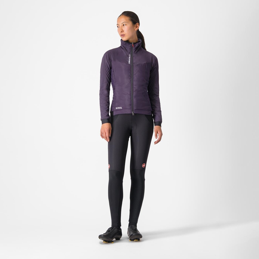 Casacos Castelli FLY THERMAL W Feminino Roxo | IXJGV2091