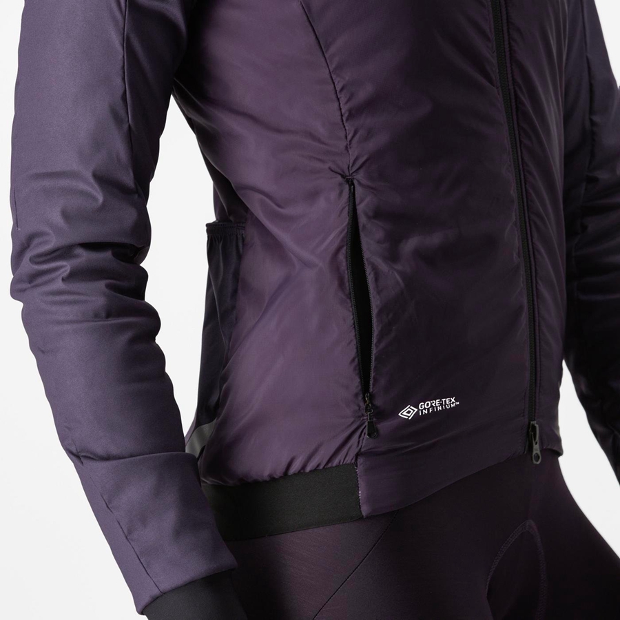 Casacos Castelli FLY THERMAL W Feminino Roxo | IXJGV2091