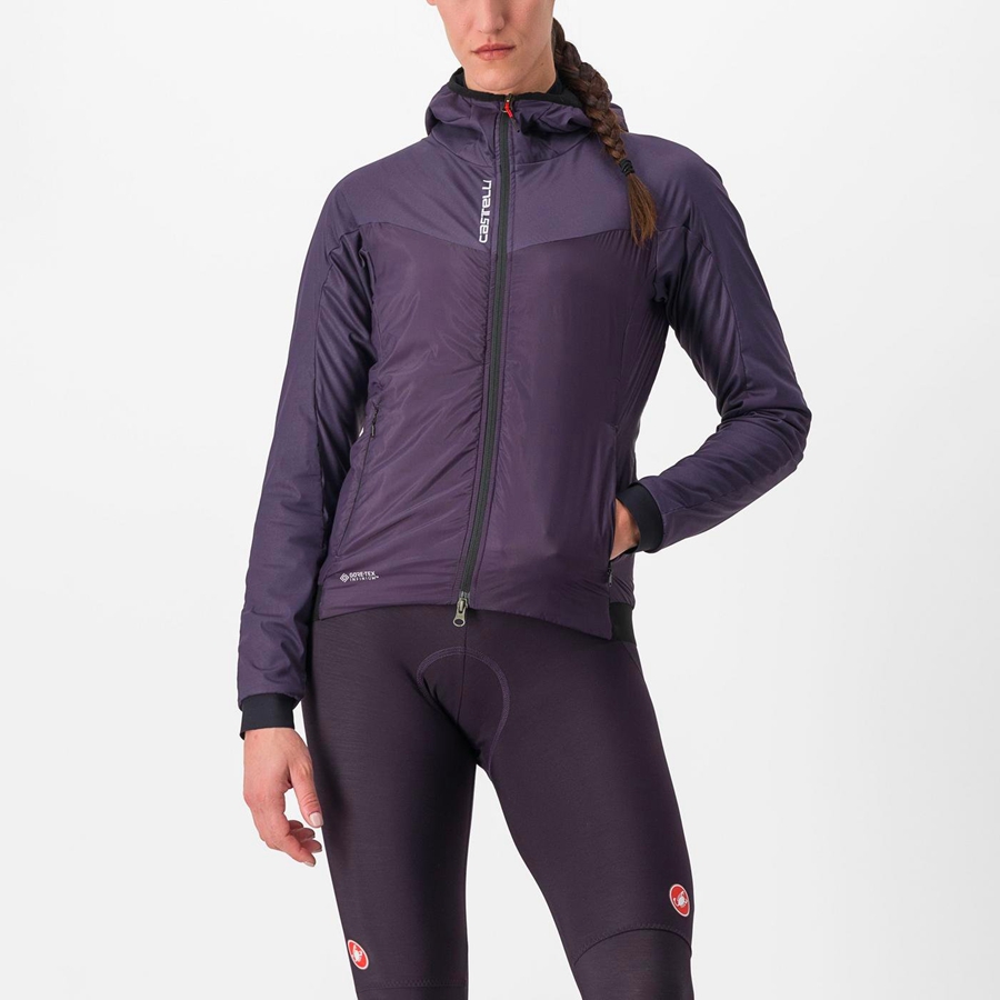 Casacos Castelli FLY THERMAL W Feminino Roxo | IXJGV2091