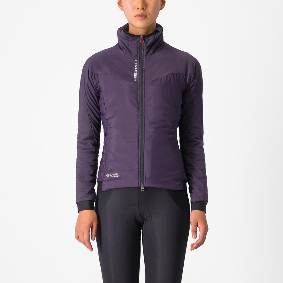 Casacos Castelli FLY THERMAL W Feminino Roxo | IXJGV2091