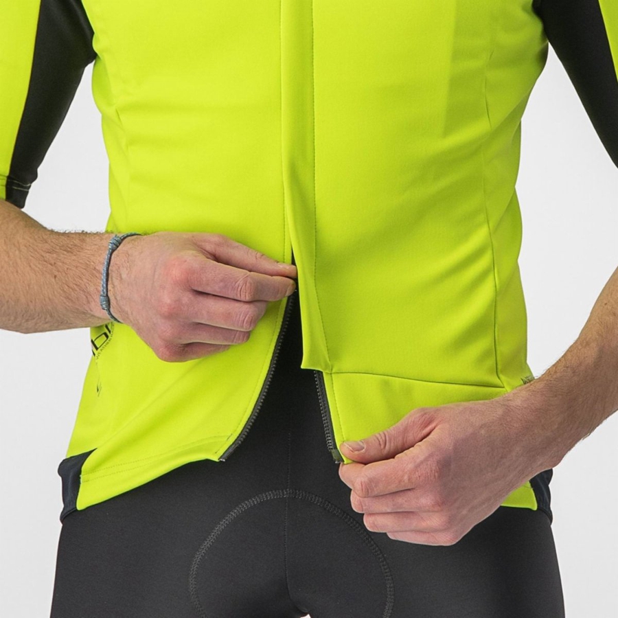 Casacos Castelli GABBA RoS 2 Masculino Luz Verdes Cinzentas Escuro | QMHYN5680