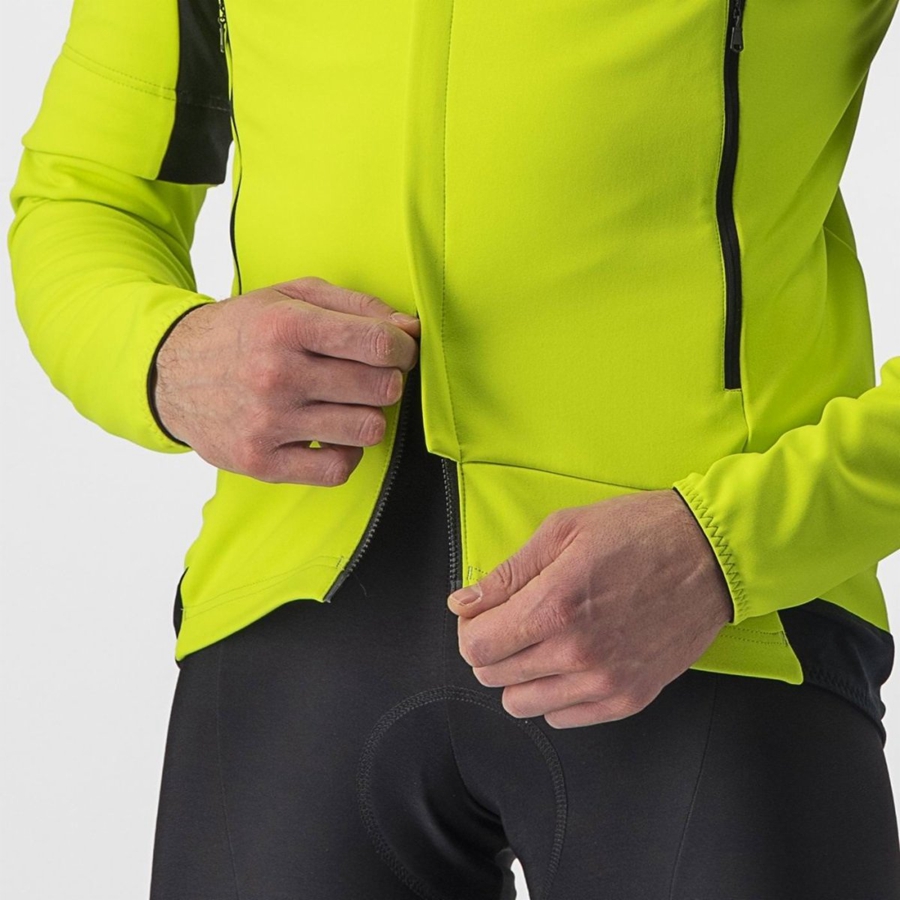 Casacos Castelli PERFETTO RoS 2 CONVERTIBLE Masculino Luz Verdes Cinzentas Escuro | KWFXY3248