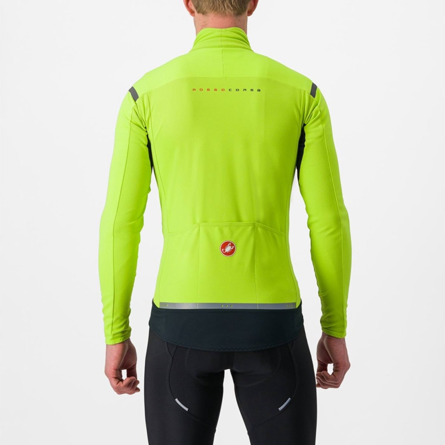 Casacos Castelli PERFETTO RoS 2 Masculino Luz Verdes Cinzentas Escuro | THLBD3156