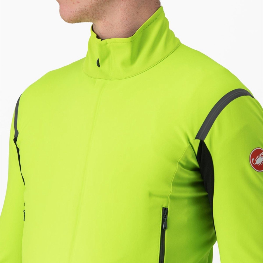 Casacos Castelli PERFETTO RoS 2 Masculino Luz Verdes Cinzentas Escuro | THLBD3156