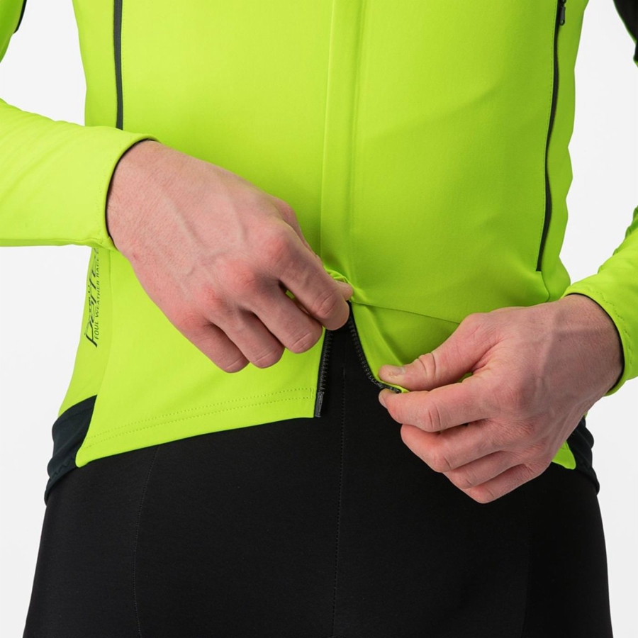 Casacos Castelli PERFETTO RoS 2 Masculino Luz Verdes Cinzentas Escuro | THLBD3156