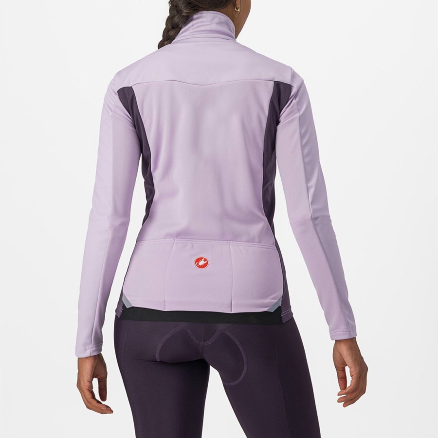 Casacos Castelli TRANSITION 2 W Feminino Roxo | TIWFP7160