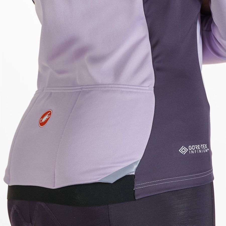 Casacos Castelli TRANSITION 2 W Feminino Roxo | TIWFP7160