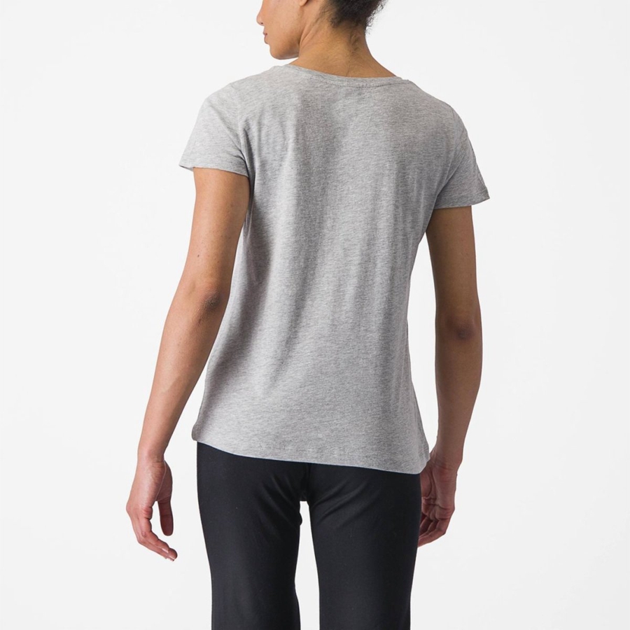 Casual Castelli CASTELLI CLASSICO W TEE Feminino Luz Cinzentas | BQKNT2364