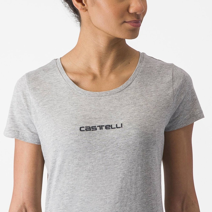 Casual Castelli CASTELLI CLASSICO W TEE Feminino Luz Cinzentas | BQKNT2364