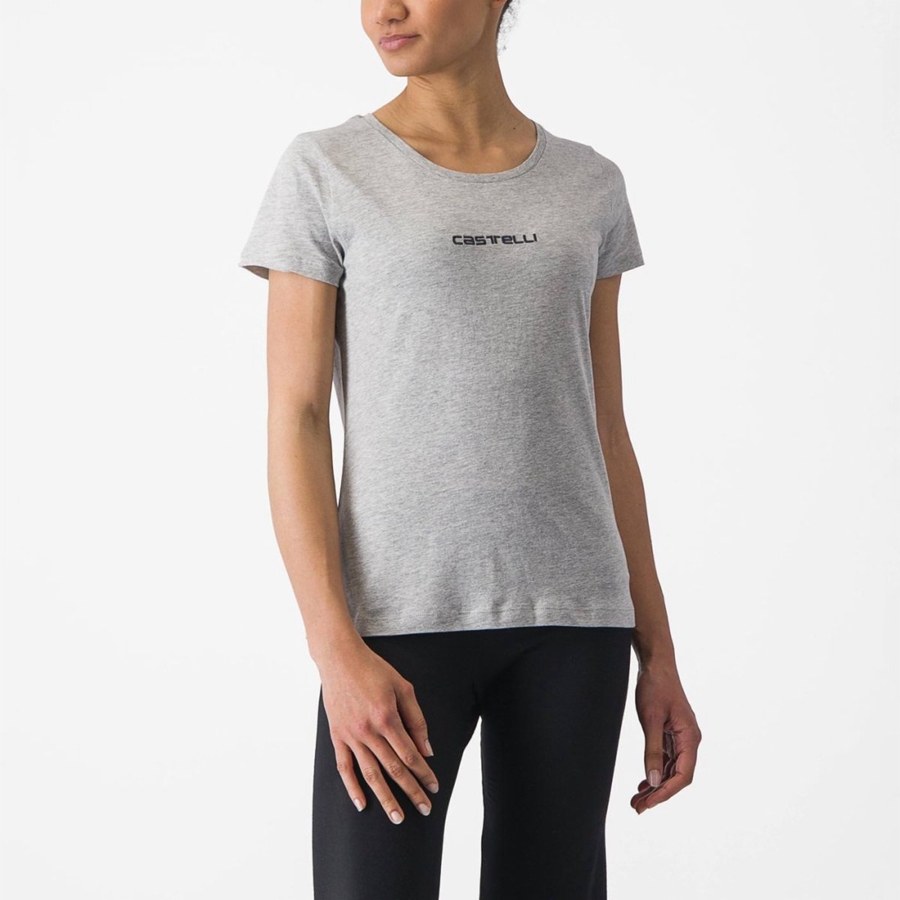 Casual Castelli CASTELLI CLASSICO W TEE Feminino Luz Cinzentas | BQKNT2364