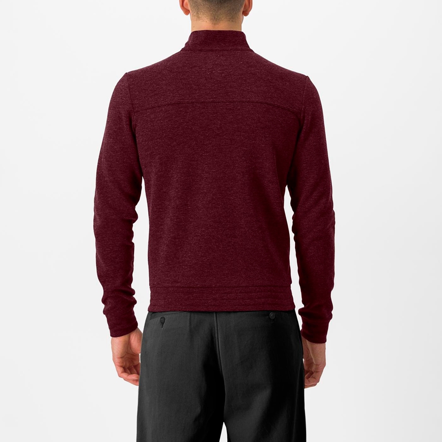 Casual Castelli VIGORELLI TRACK Masculino Bordeaux Escuro | FMCTA0975