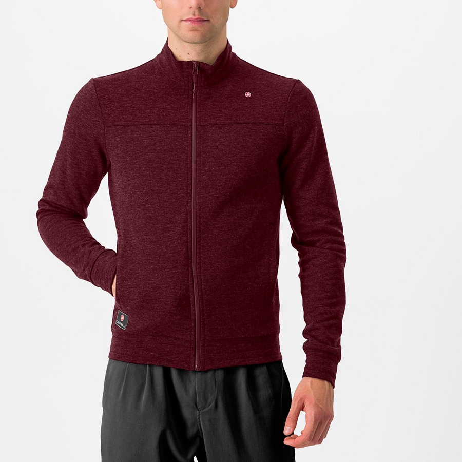 Casual Castelli VIGORELLI TRACK Masculino Bordeaux Escuro | FMCTA0975