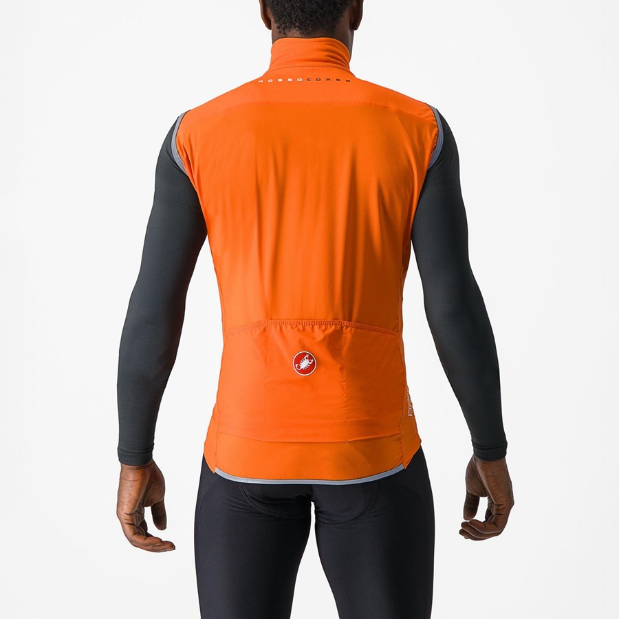 Colete Castelli PERFETTO RoS 2 Masculino Vermelhas Laranja | MXOLK8543